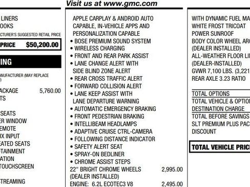 Used 2020 GMC Sierra 1500 SLT w/ SLT Premium Plus Package image 2