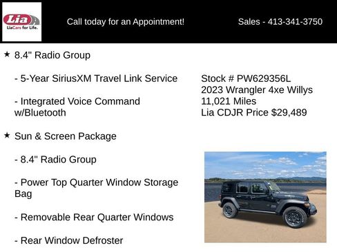 Used 2023 Jeep Wrangler Unlimited w/ Sun & Screen Package AWD/4WD image 31