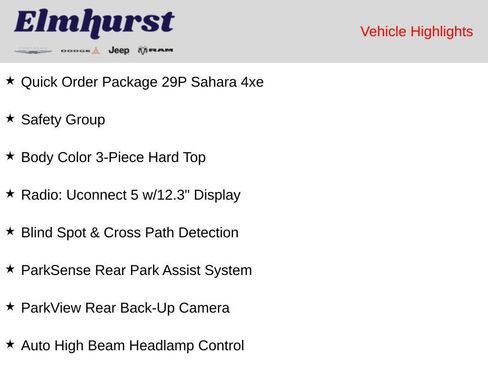 Used 2025 Jeep Wrangler Unlimited Sahara w/ Safety Group AWD/4WD image 9