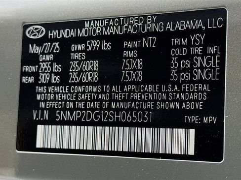 Certified 2025 Hyundai Santa Fe SEL image 16