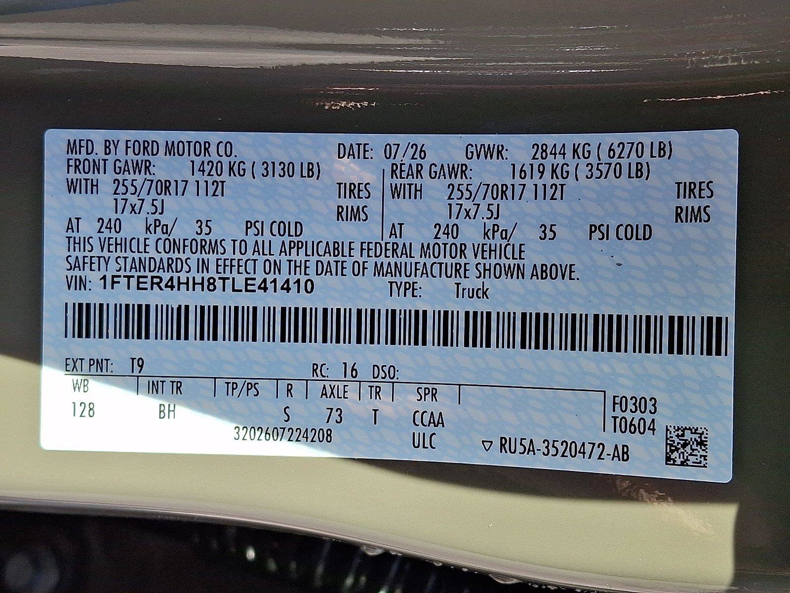 New 2026 Ford Ranger XLT AWD/4WD image 17