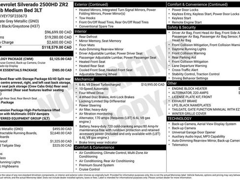 Used 2025 Chevrolet Silverado 2500 ZR2 w/ Technology Package AWD/4WD image 31
