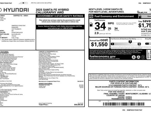 Used 2025 Hyundai Santa Fe Calligraphy image 4