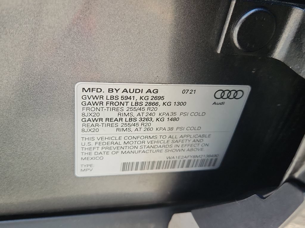 Used 2021 Audi Q5 e Premium Plus w/ Premium Plus Package AWD/4WD image 19