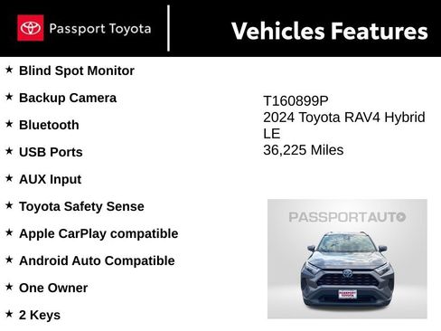Used 2024 Toyota RAV4 LE AWD/4WD image 10