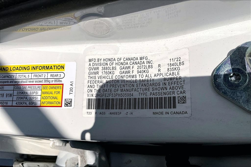 Used 2023 Honda Civic Sport image 33