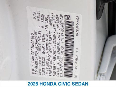 New 2026 Honda Civic Sport image 26