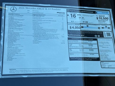 Certified 2024 Mercedes-Benz SL 63 AMG 4MATIC image 24