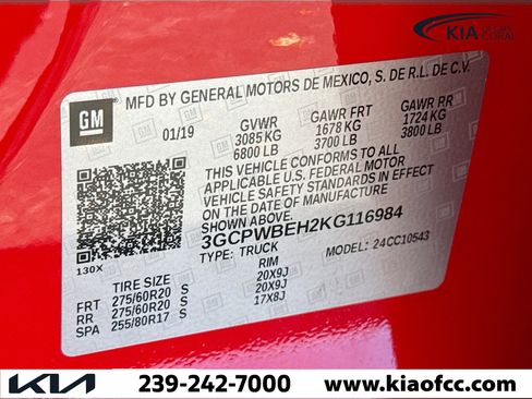 Used 2019 Chevrolet Silverado 1500 Custom w/ Custom Value Package image 38