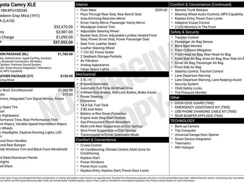 Used 2023 Toyota Camry XLE w/ Navigation Package AWD/4WD image 40