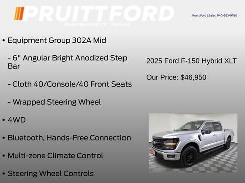 Used 2025 Ford F150 XLT w/ Equipment Group 302A MID AWD/4WD image 25