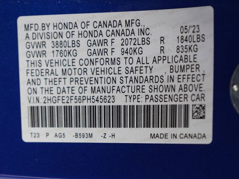 Used 2023 Honda Civic Sport image 29