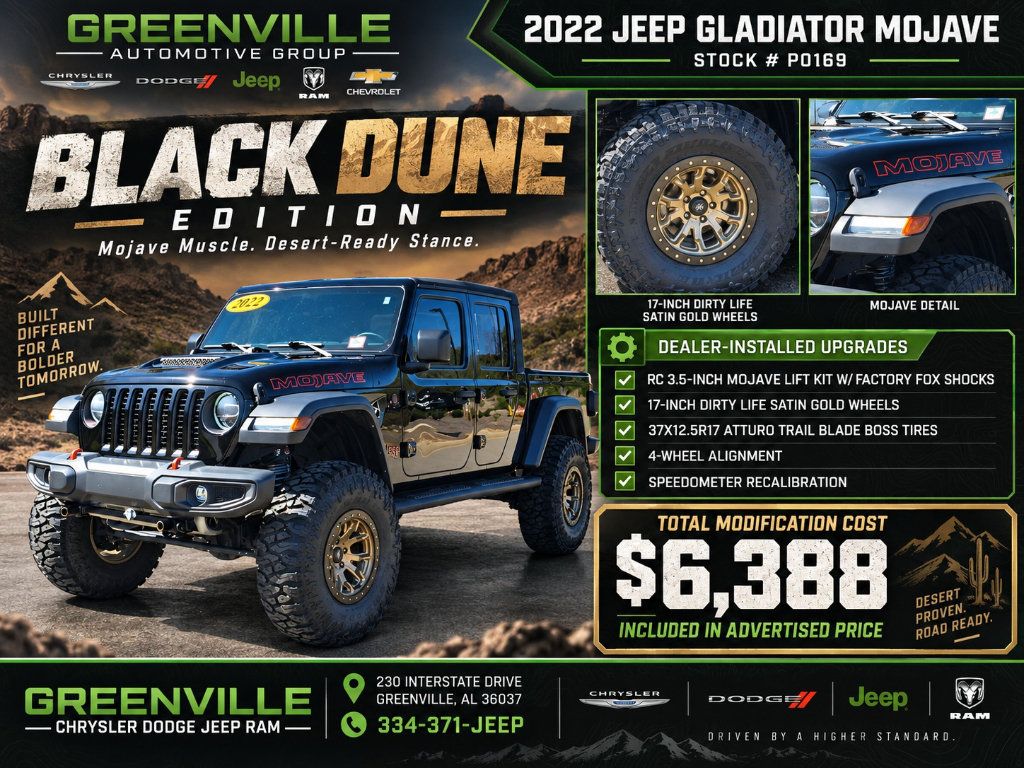 Used 2022 Jeep Gladiator Mojave w/ LED Lighting Group AWD/4WD image 2