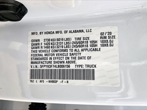 Used 2020 Honda Ridgeline RTL-E image 35