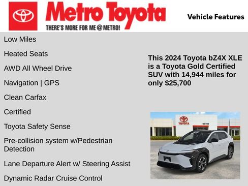 Certified 2024 Toyota bZ4X XLE w/ Weather Package image 6