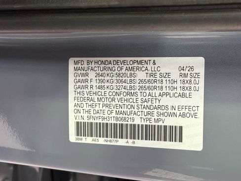 New 2026 Honda Passport RTL image 18