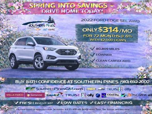 Used 2022 Ford Edge Titanium AWD/4WD image 2