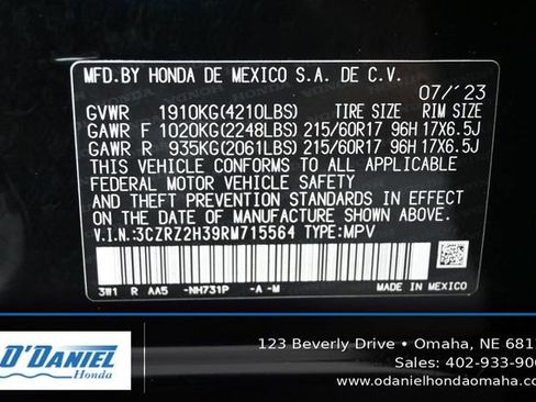 Used 2024 Honda HR-V LX image 44