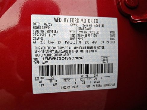 New 2025 Ford Explorer ST w/ Sun And Sound Package image 10