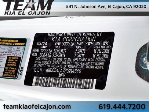 Certified 2024 Kia EV6 Light RWD image 34