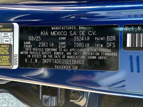 New 2025 Kia K4 LXS image 19