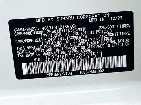 Used 2024 Subaru Crosstrek 2.0i Premium image 33