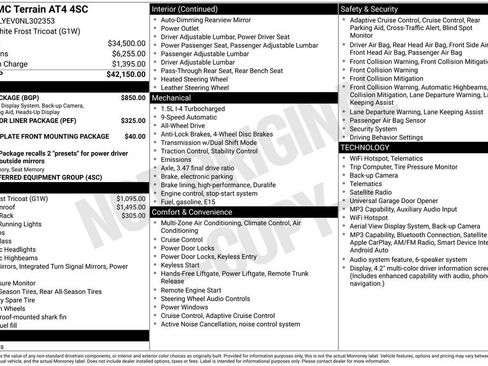 Used 2022 GMC Terrain AT4 w/ Tech Package AWD/4WD image 22