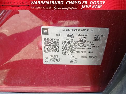 Used 2019 GMC Acadia SLT FWD image 10