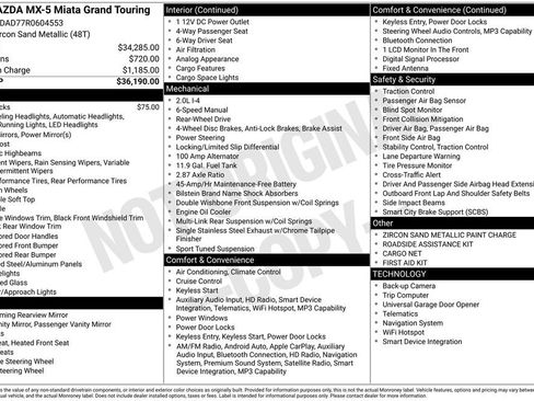 Used 2024 MAZDA MX-5 Miata Grand Touring image 6