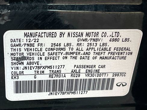 Used 2023 INFINITI Q50 Luxe w/ Cargo Package RWD image 30