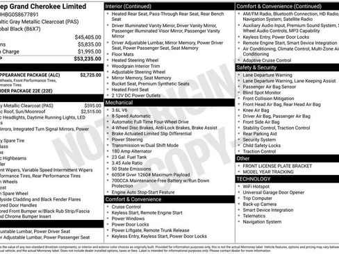 Certified 2025 Jeep Grand Cherokee Limited w/ Black Appearance Package AWD/4WD image 52