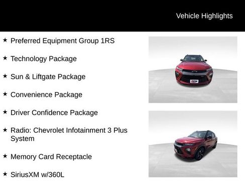 Used 2021 Chevrolet TrailBlazer RS w/ Sun and Liftgate Package AWD/4WD image 13