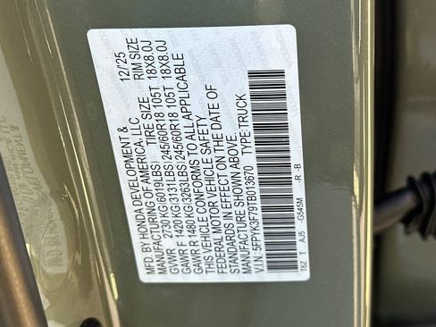 New 2026 Honda Ridgeline TrailSport+ image 36