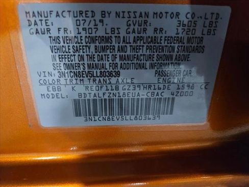 Used 2020 Nissan Versa SV w/ Trunk Package image 22