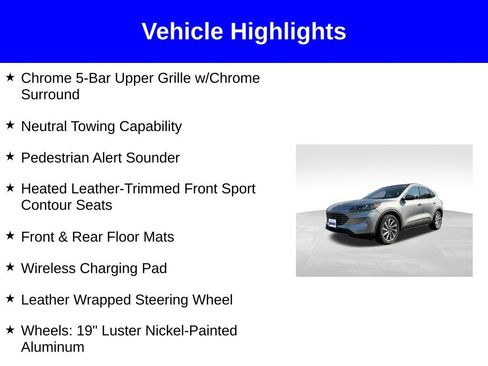 Used 2021 Ford Escape Titanium w/ Titanium Elite Package AWD/4WD image 3