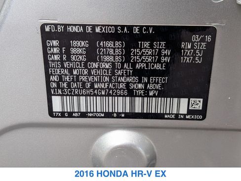 Used 2016 Honda HR-V EX image 31