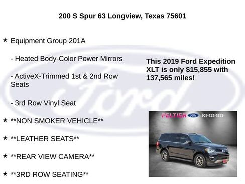 Certified 2019 Ford Expedition XLT w/ Equipment Group 201A RWD image 5