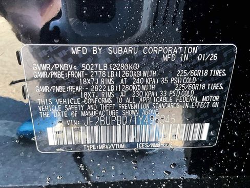 New 2026 Subaru Outback Premium image 18