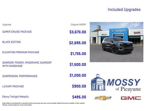 New 2026 GMC Acadia Elevation w/ Super Cruise Package FWD image 9