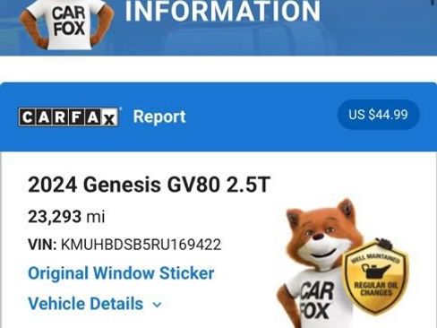Used 2024 Genesis GV80 2.5T w/ Advanced Package AWD/4WD image 5