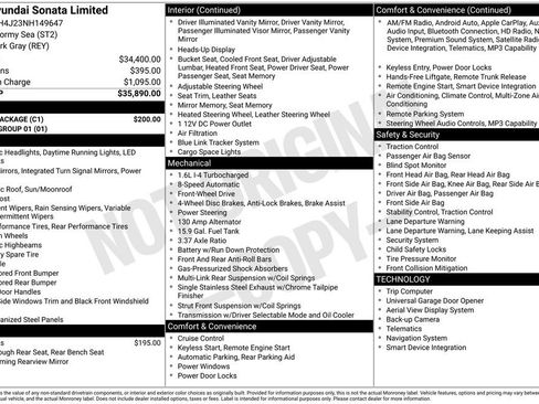 Used 2022 Hyundai Sonata Limited w/ Cargo Package FWD image 5