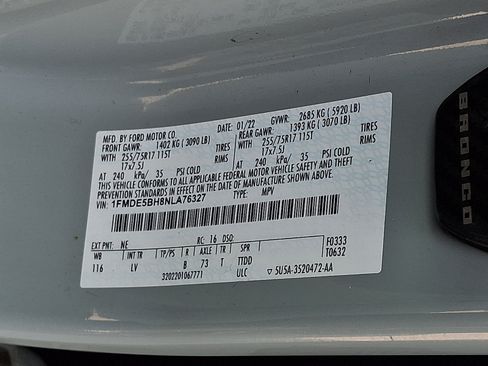 Used 2022 Ford Bronco Big Bend AWD/4WD image 28