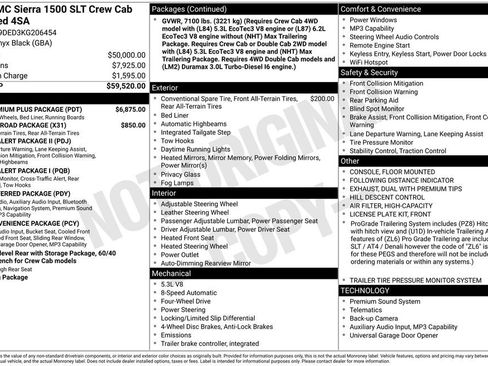 Used 2019 GMC Sierra 1500 SLT w/ SLT Premium Plus Package image 12