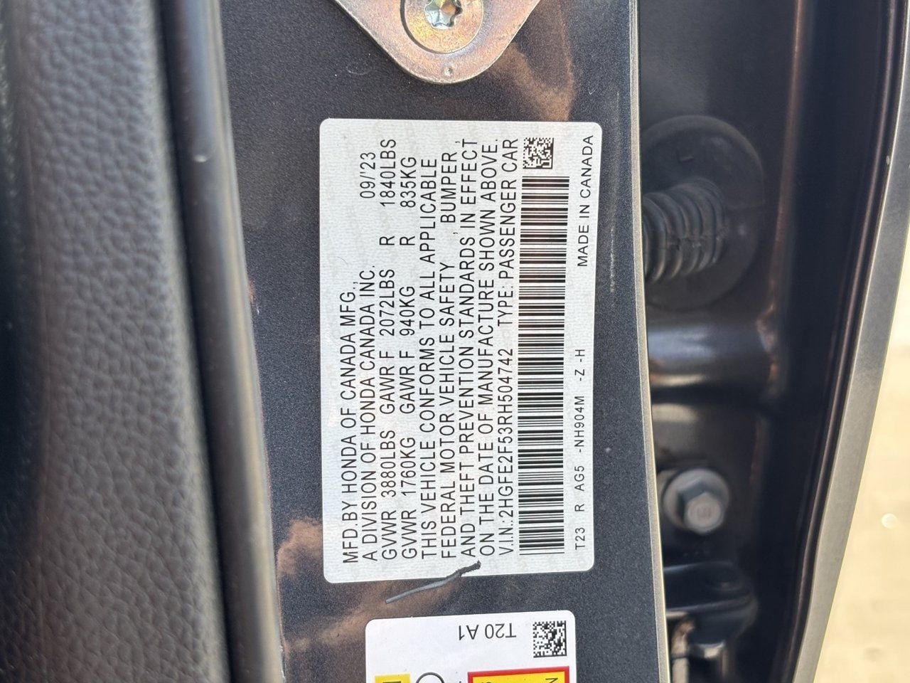 Certified 2024 Honda Civic Sport image 31