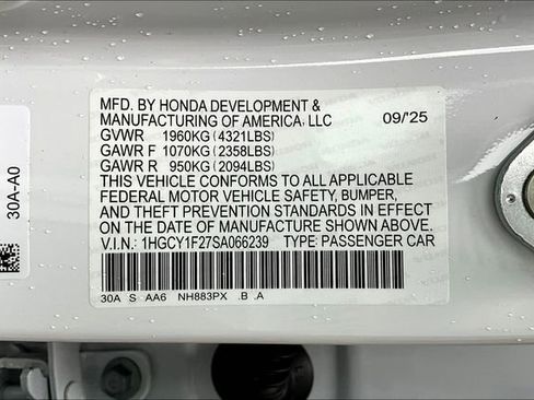 New 2025 Honda Accord LX image 16