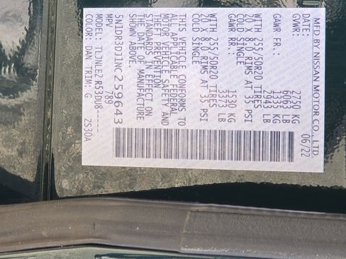 Used 2022 Nissan Pathfinder Platinum w/ Cargo Package image 33