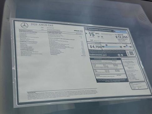 New 2026 Mercedes-Benz G 63 AMG 4MATIC image 14