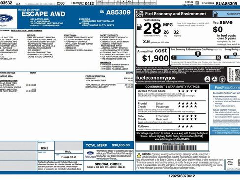 Used 2025 Ford Escape Active image 4
