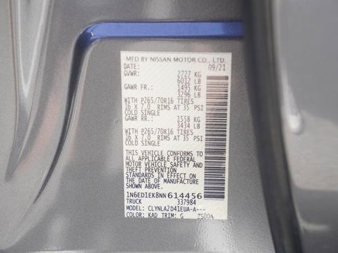 Certified 2022 Nissan Frontier S w/ Technology Package AWD/4WD image 22