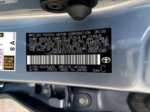 New 2026 Toyota Corolla XLE FWD image 21